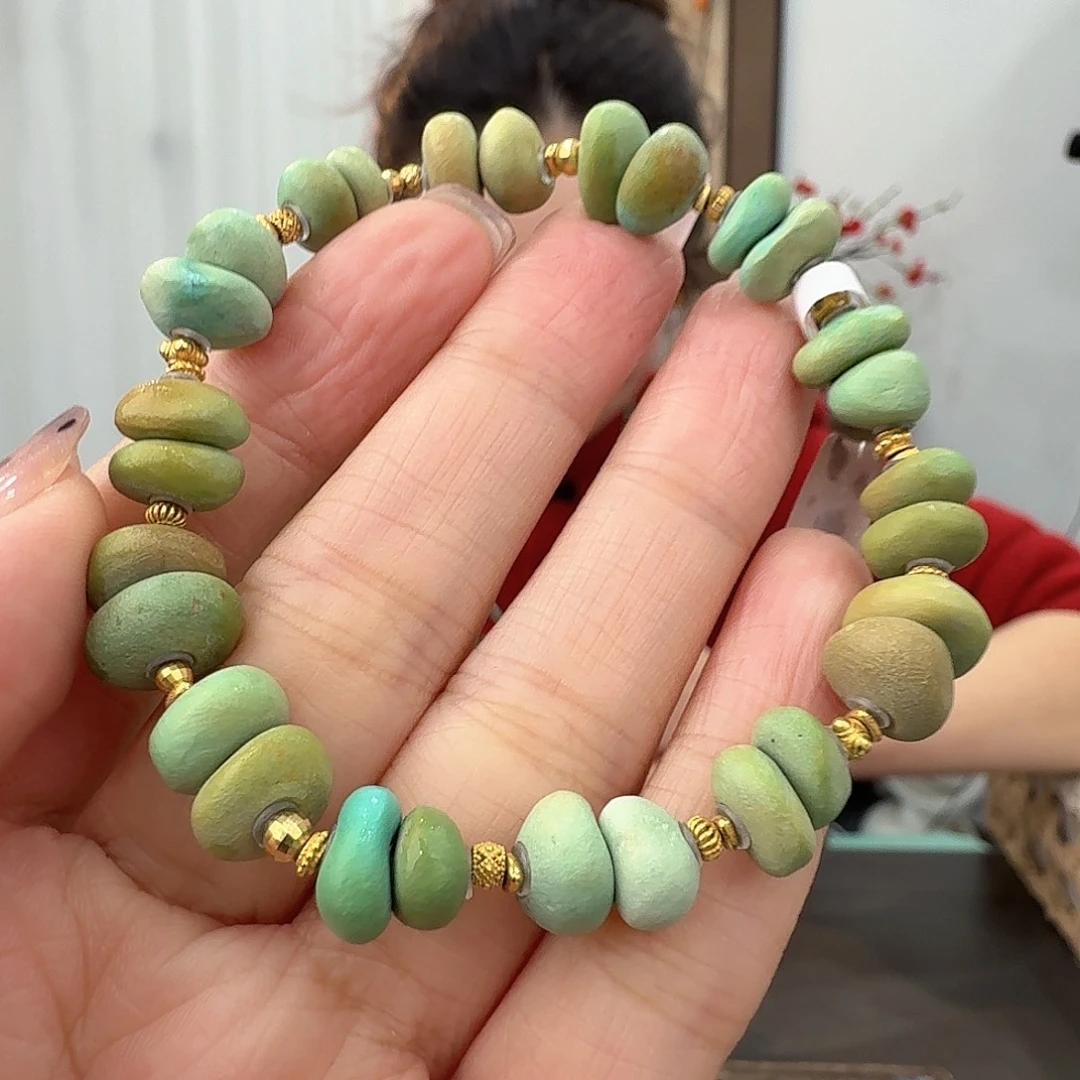 释***然绿松石未镶嵌珠宝奇石