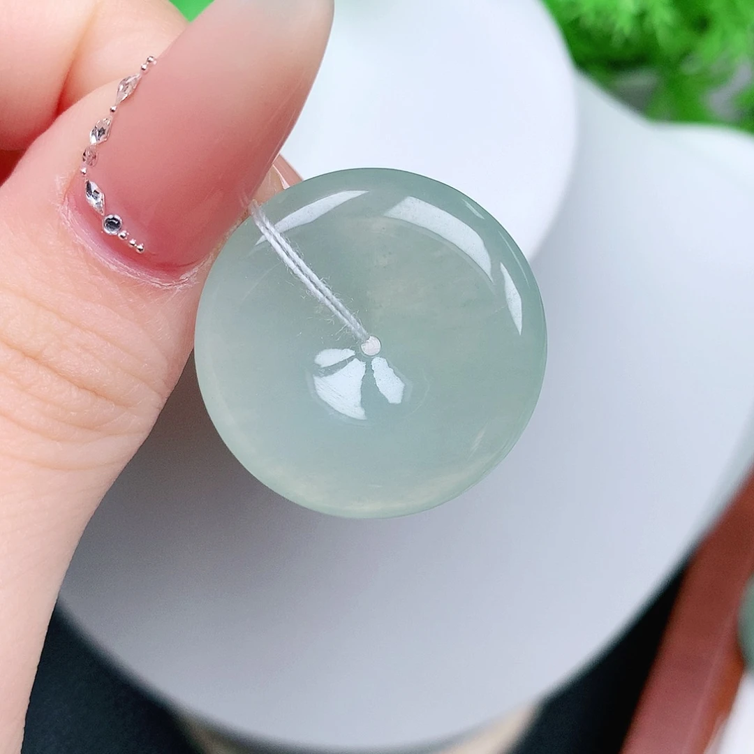 翡翠未镶嵌颈饰平安26.2-5.3