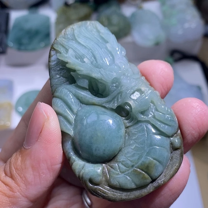 【闪购商品】颈饰未镶嵌翡翠龙牌