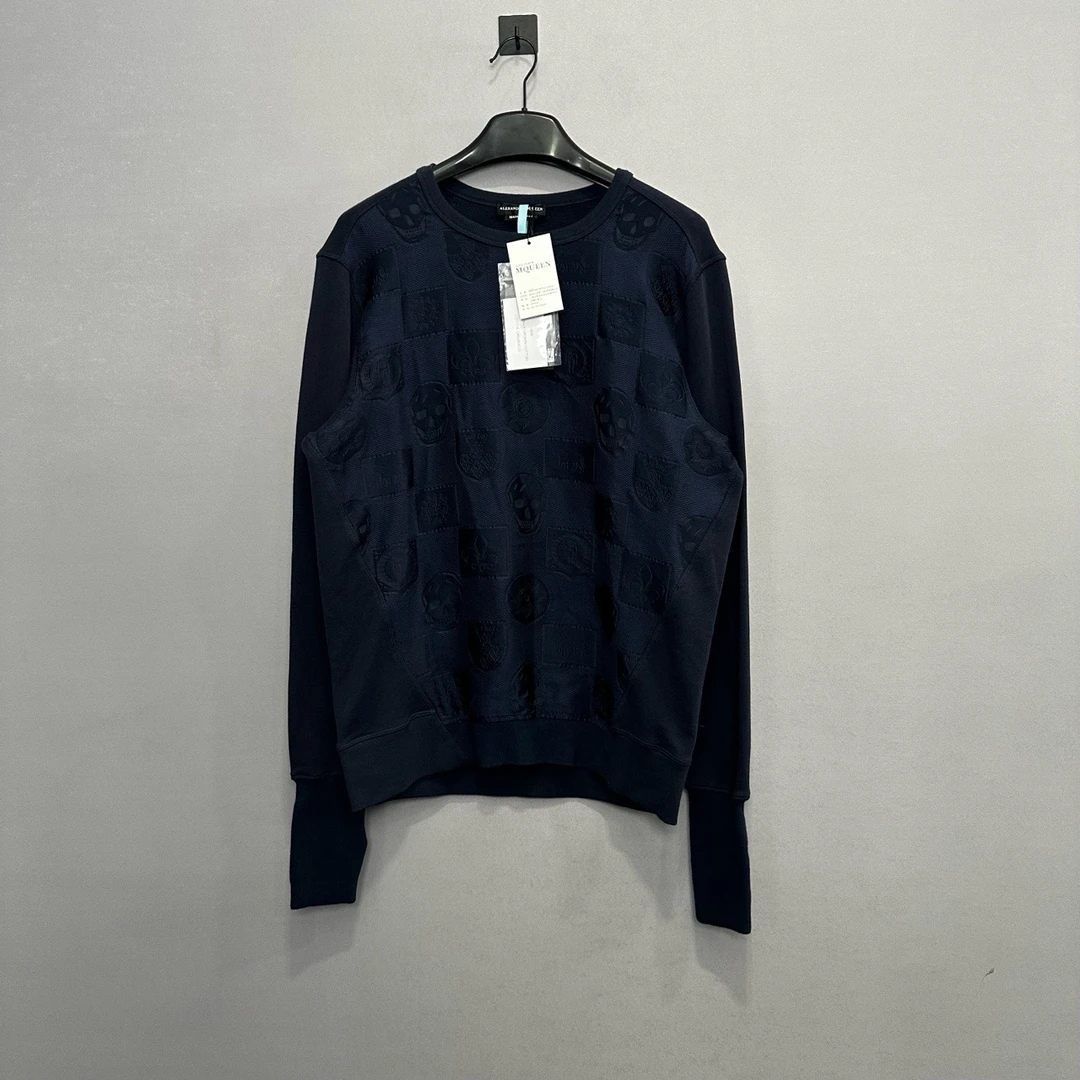 99新  麦昆黑色骷髅头重工刺绣卫衣/XXL码/公价4150