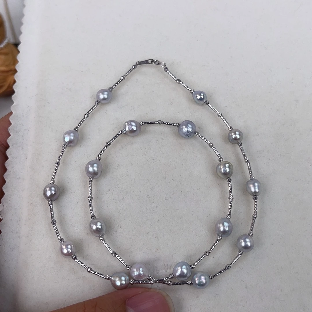 海水珍珠18K金镶嵌颈饰