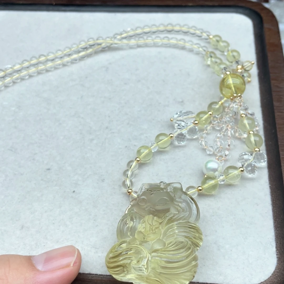 水晶吊坠(不含链)未镶嵌别**边