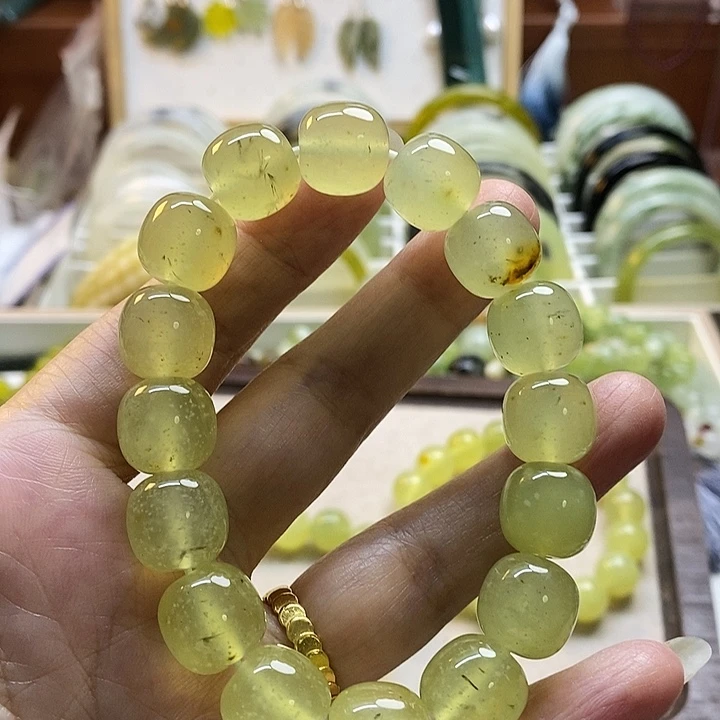 未镶嵌蛇纹石玉手镯小*