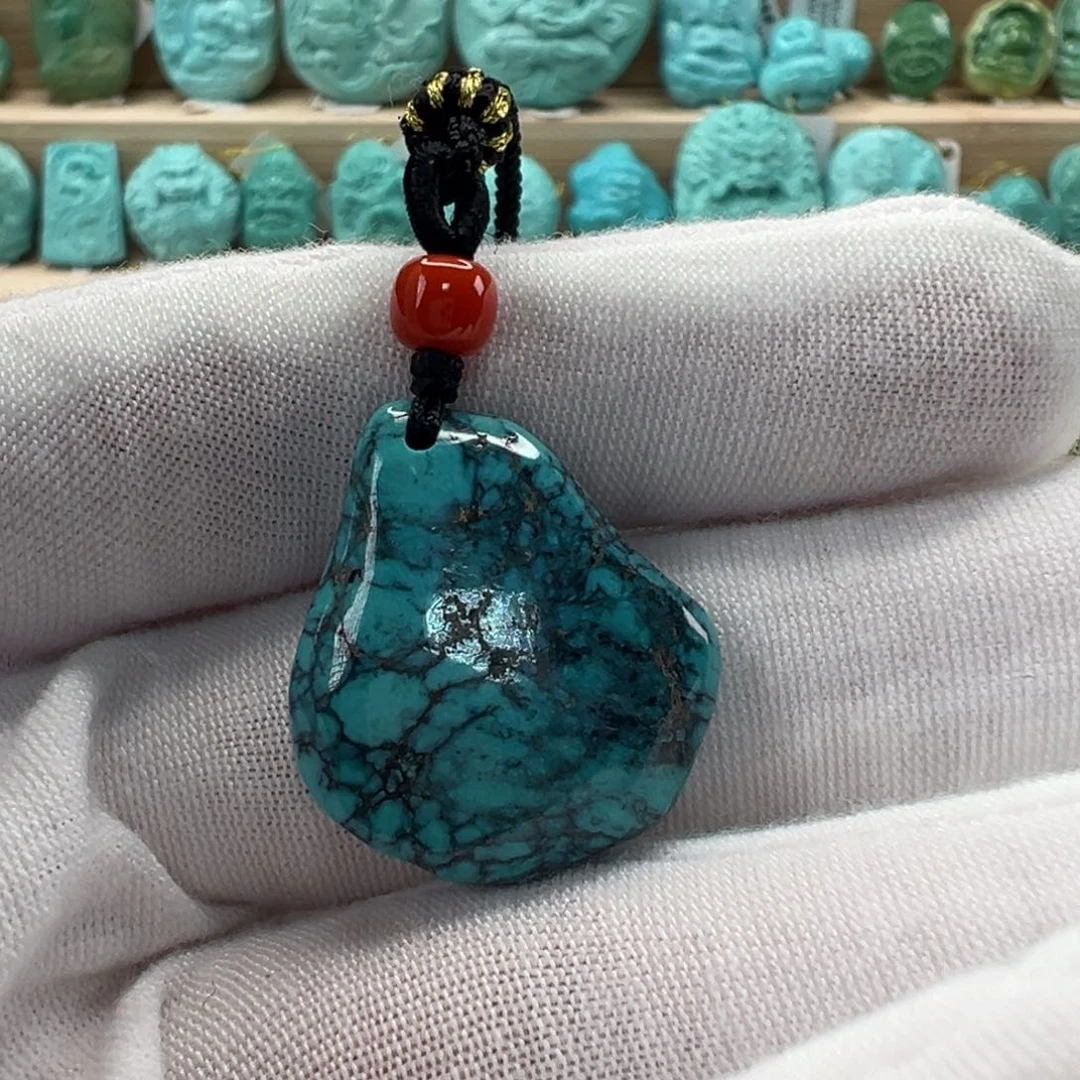 未镶嵌绿松石随形21.8mm