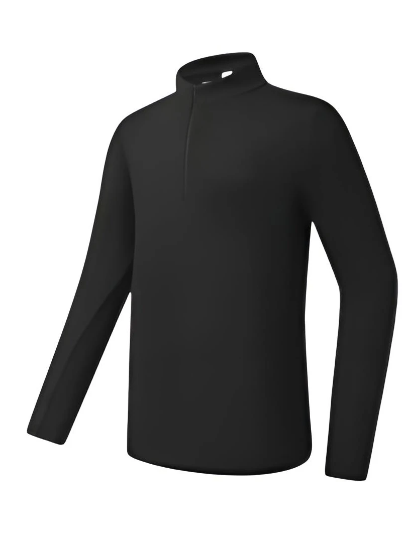 DSTE-1半拉链侣冬季加绒高品质设计立体原版半拉链打底长袖