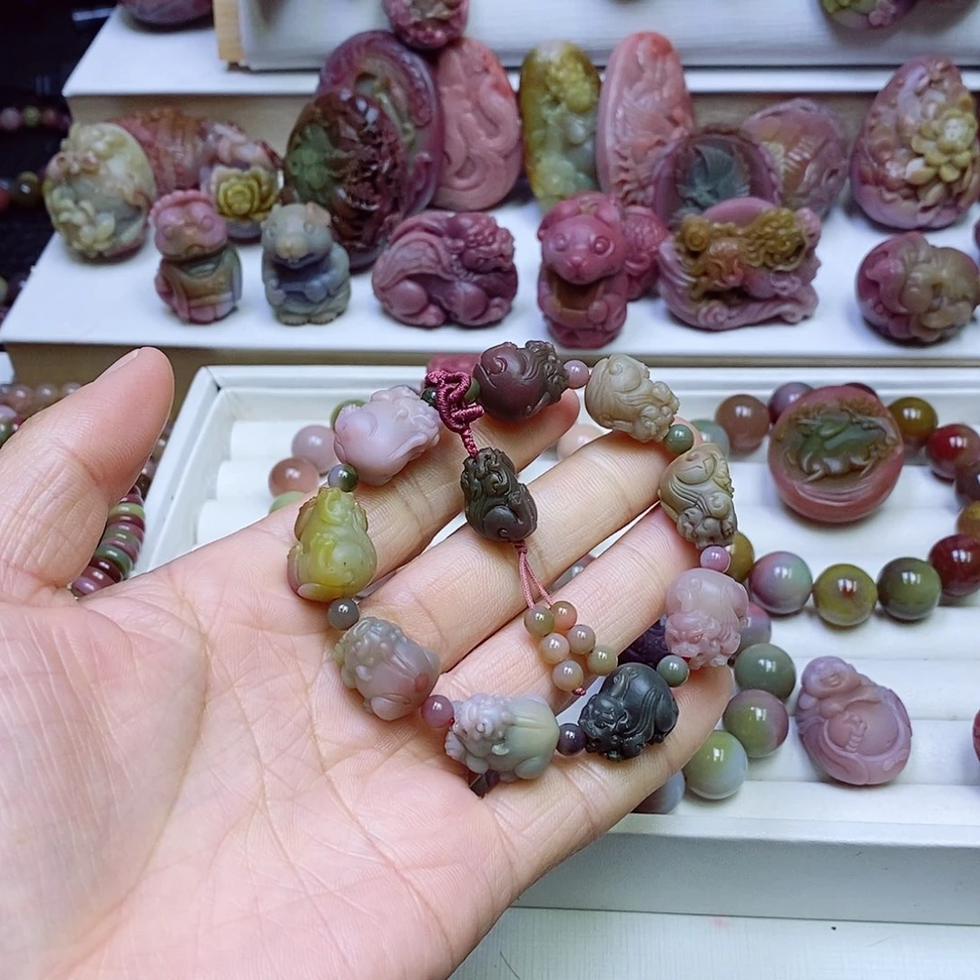 玛瑙/玉髓盐源玛瑙手串未镶嵌