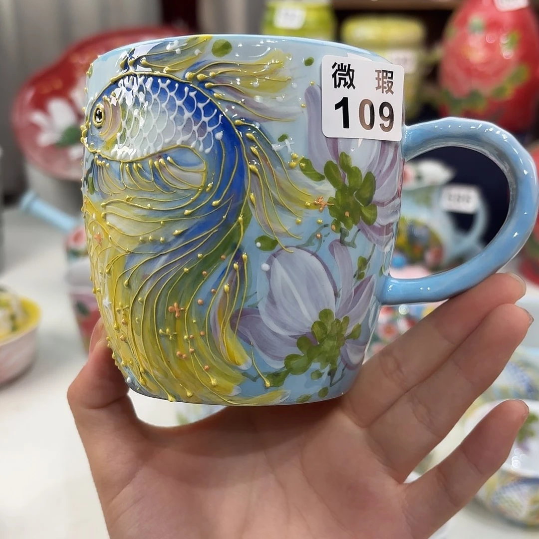 景德镇手绘高温釉下彩陶瓷茶具