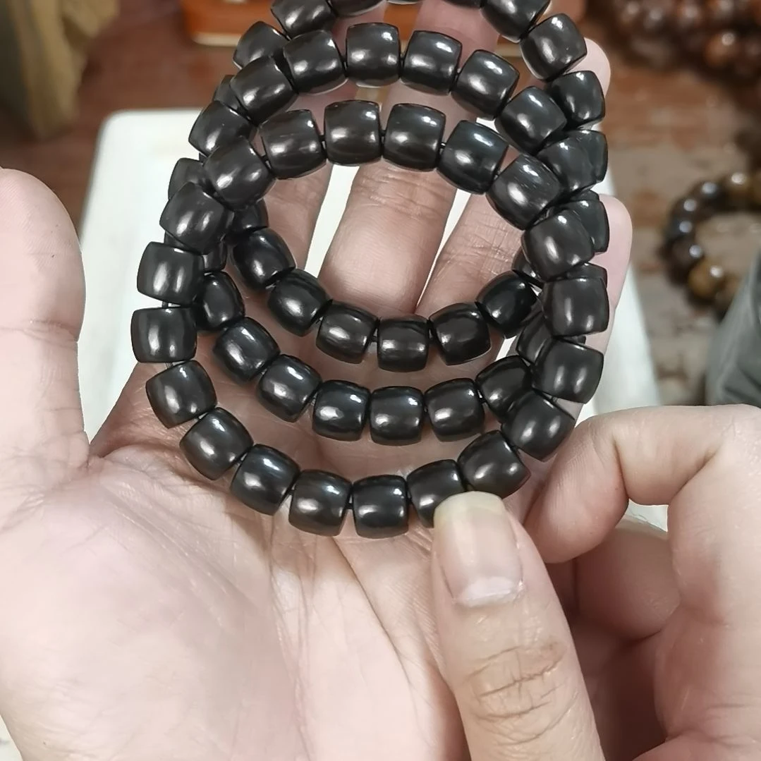 东非黑黄檀（紫光檀）手串/手链11mm直切