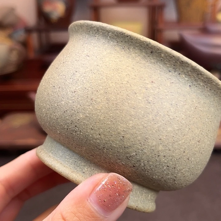 紫砂茶杯原矿黄龙山紫砂主人杯