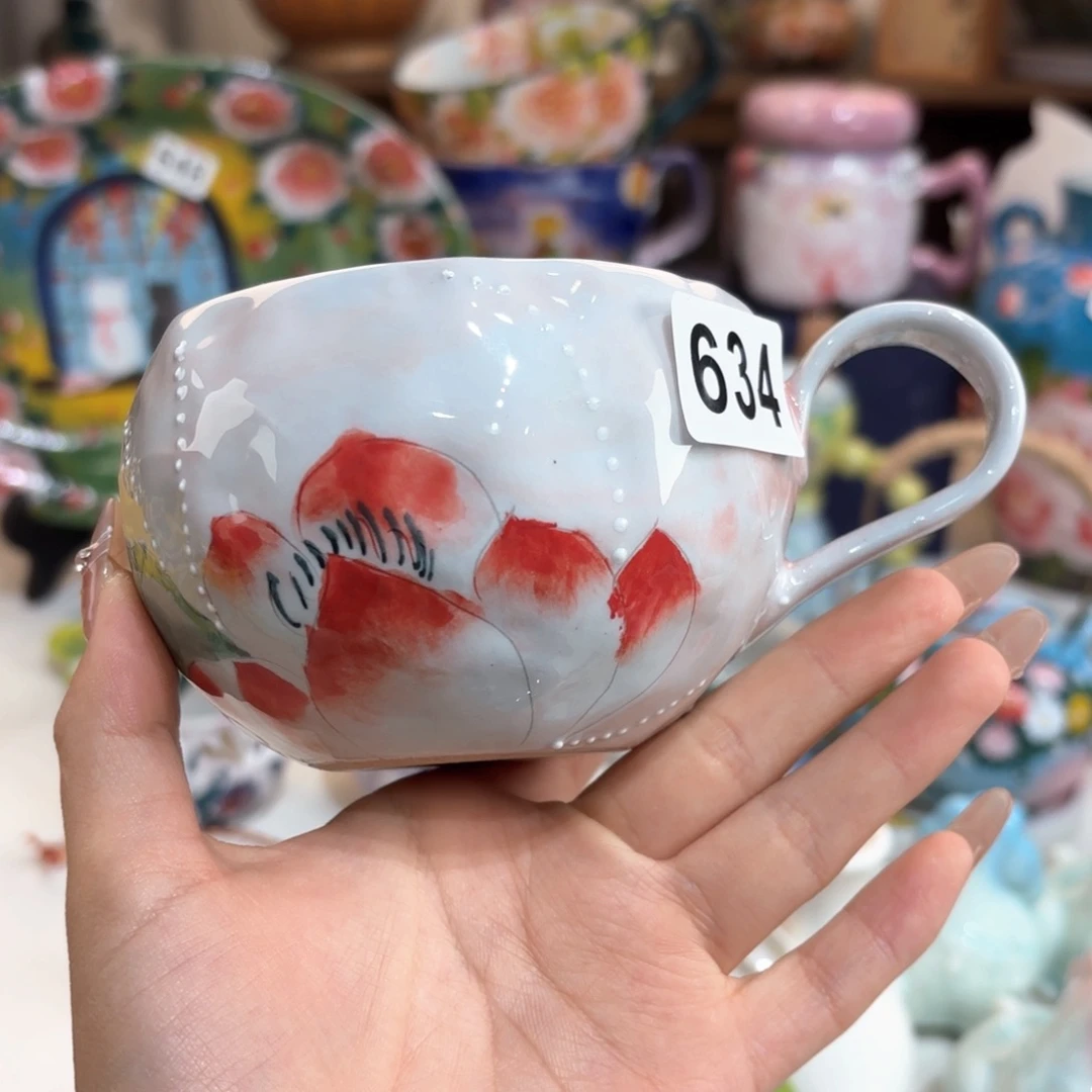 景德镇手绘高温釉下彩陶瓷茶具