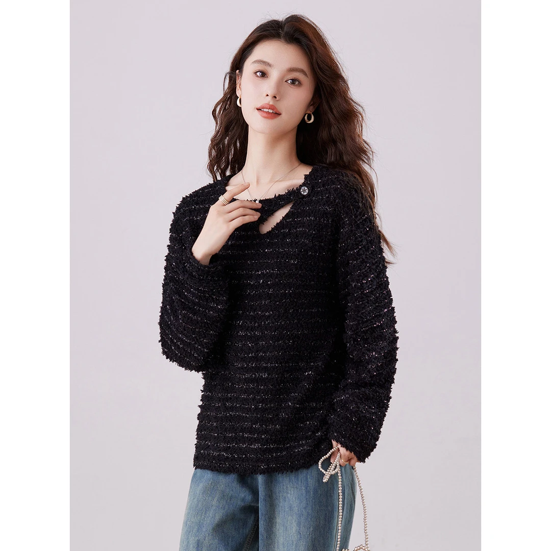 【薇薇专属】EVA OUXIU/伊华欧秀毛针织衫ZS-E-44-27542-YL