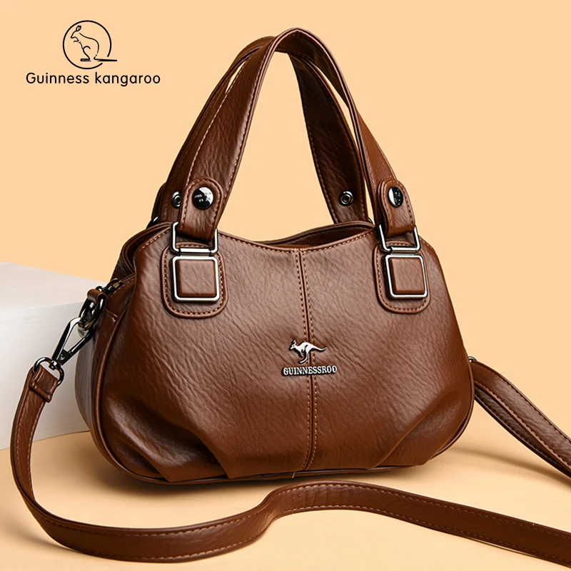 包包夏季新款大气手提包中年真皮女士妈妈包单肩软皮小包斜挎包