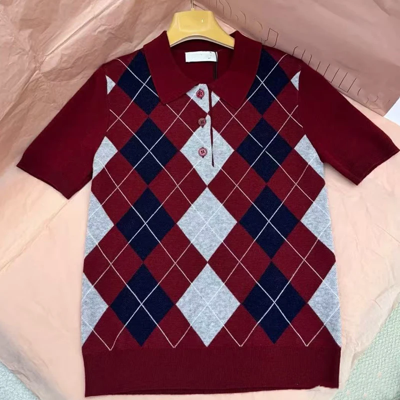 《148》毛针织衫女上衣袖轻职风短袖ins设计感