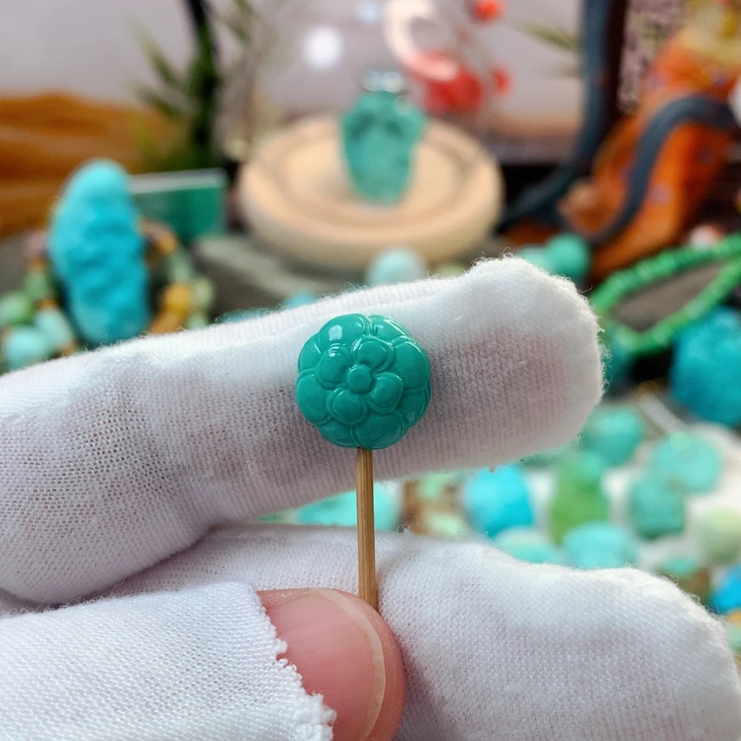 绿松石未镶嵌珠宝半成品