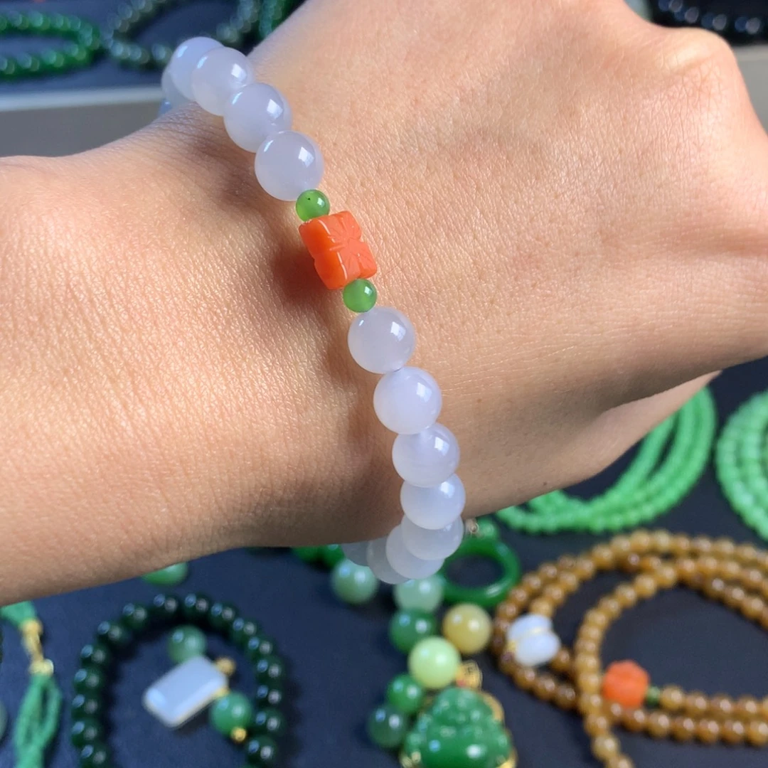 *****和田玉未镶嵌手链