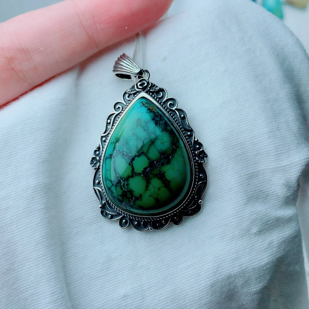 素***素绿松石未镶嵌珠宝奇石