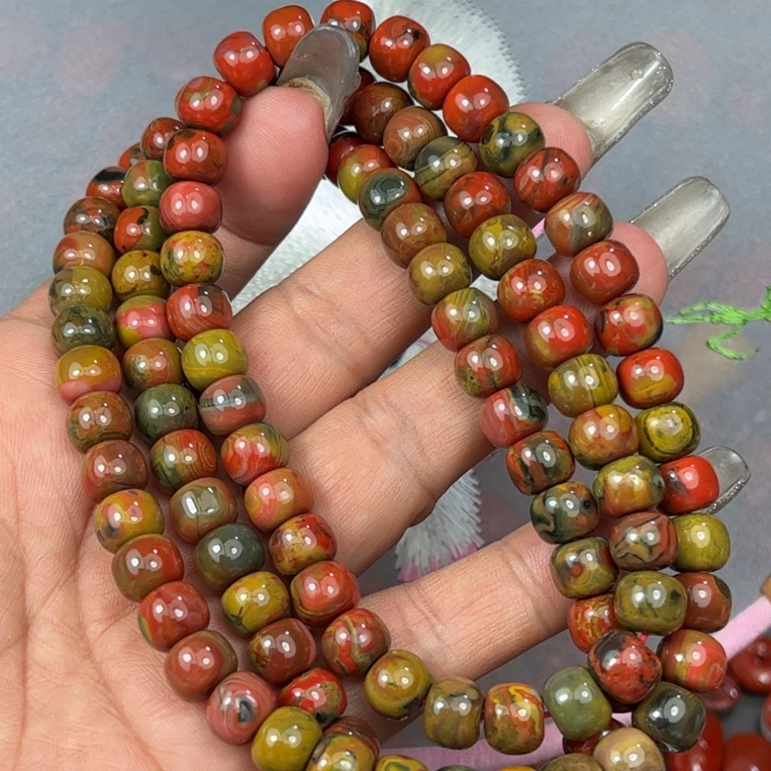 南红玛瑙未镶嵌珠串