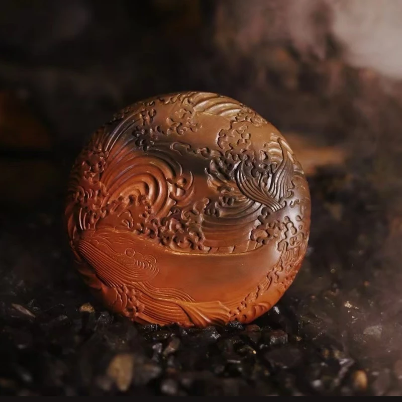 《鲲》绛州澄泥砚四大名砚柴烧大师手作