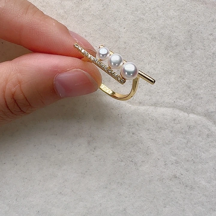 戒指未镶嵌淡水珍珠