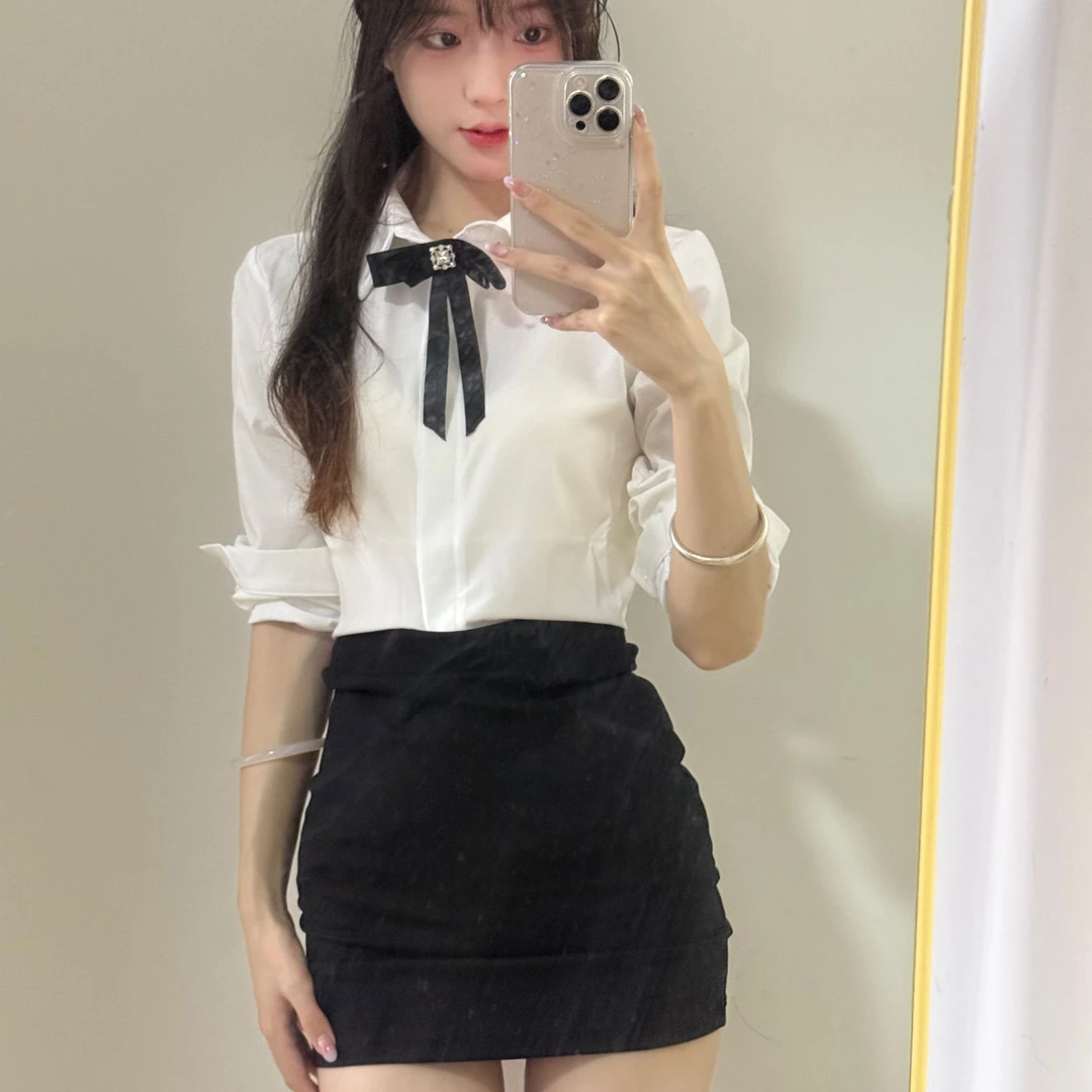 性感秘书制服套装包臀裙显瘦修身纯欲风角色扮演空姐制服白衬衣