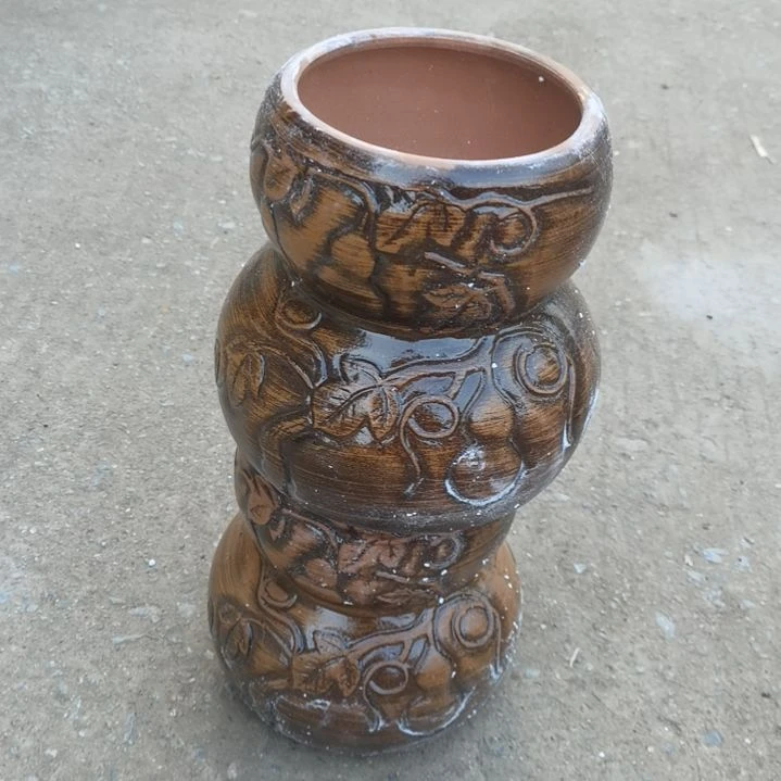 红陶用****?微瑕两个盆子