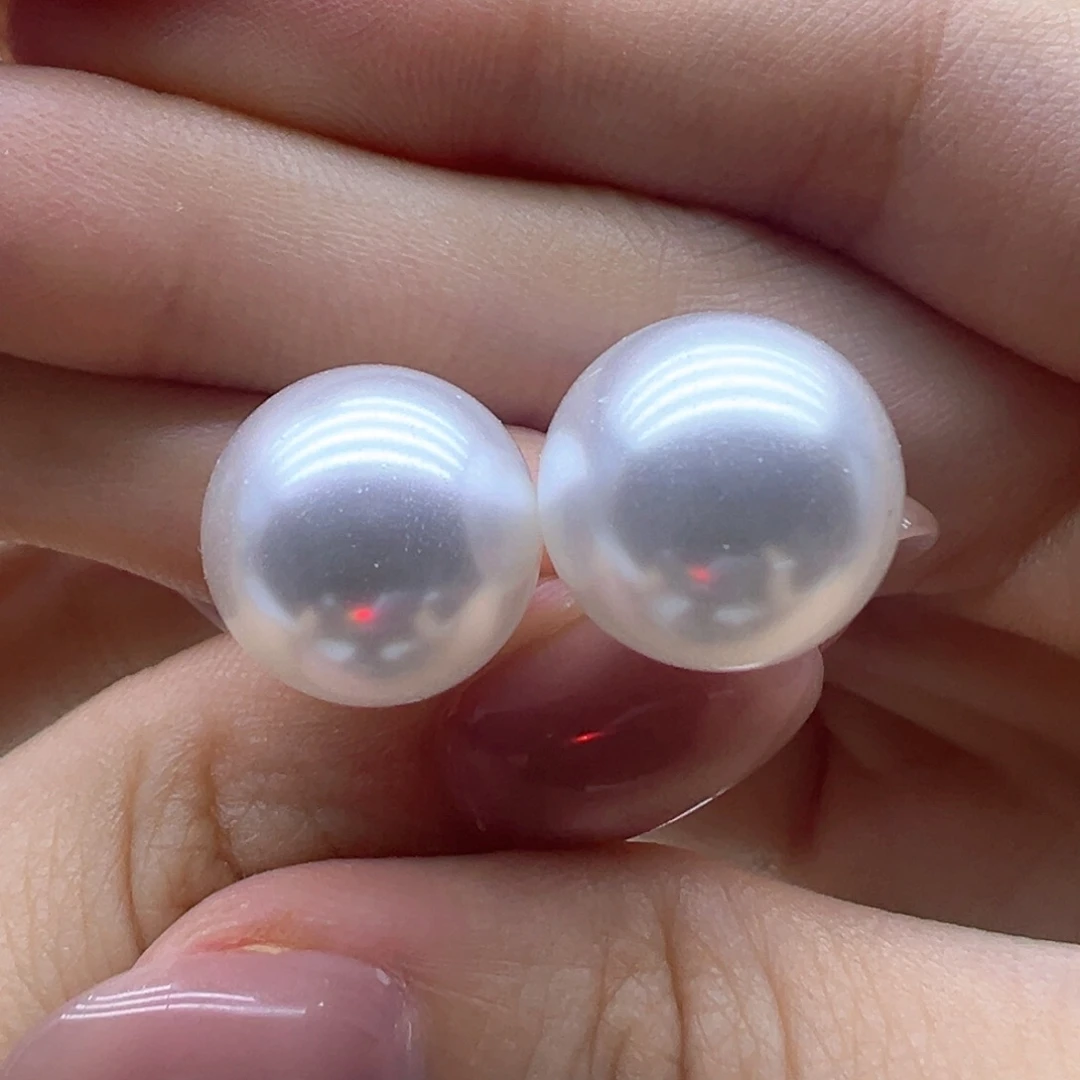 银S925镶嵌淡水珍珠耳饰