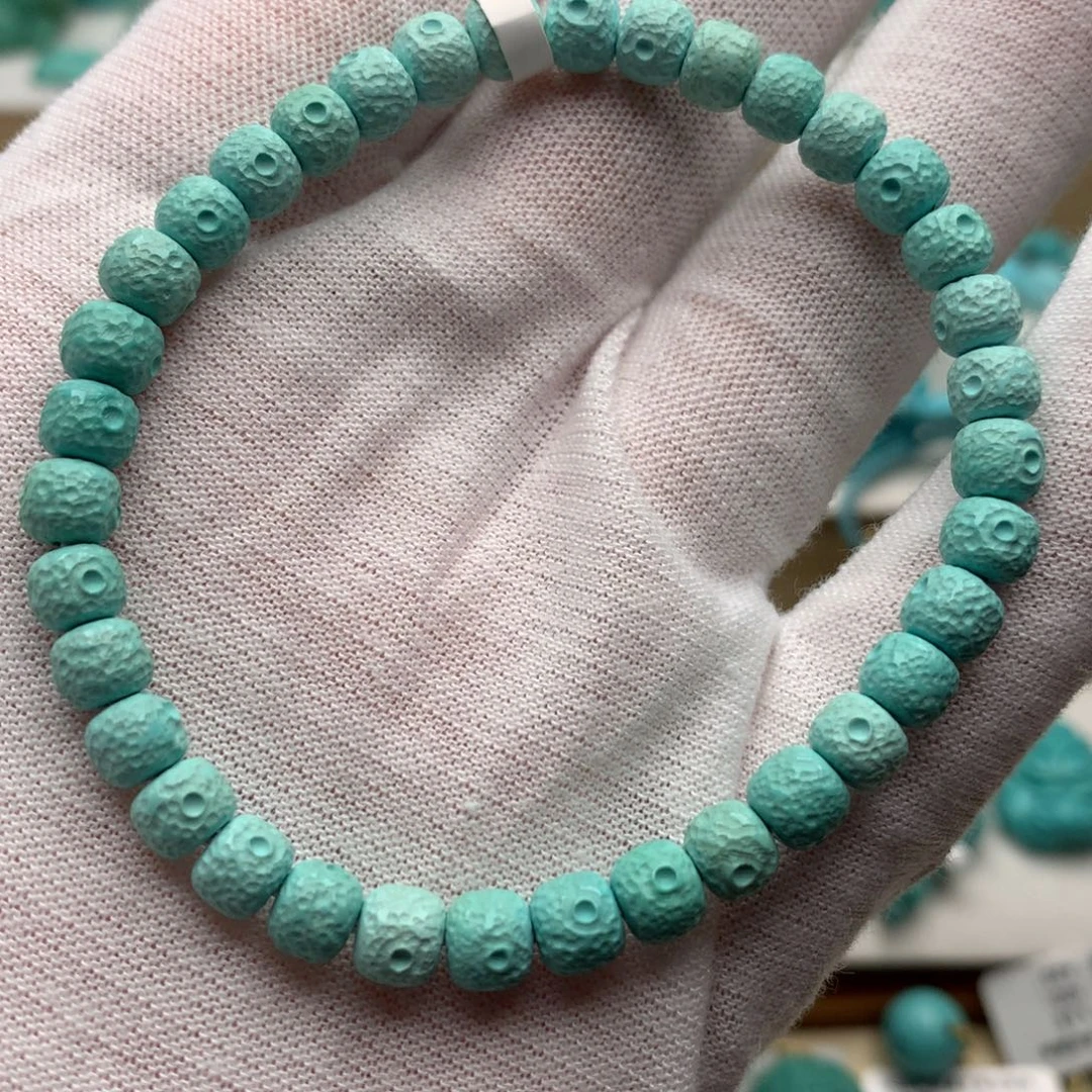 绿松石未镶嵌珠宝奇石5.5mm