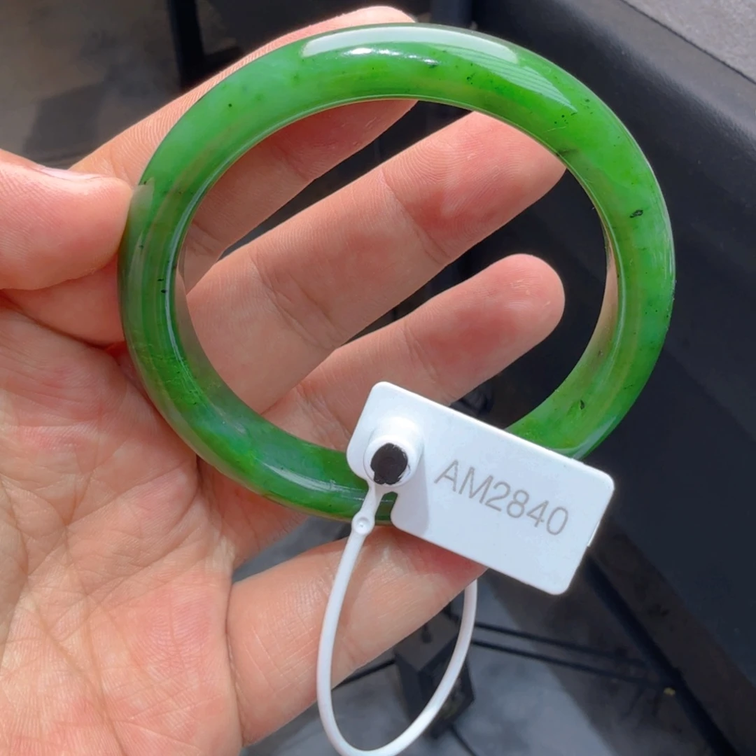 和田玉（碧玉）手镯未镶嵌60