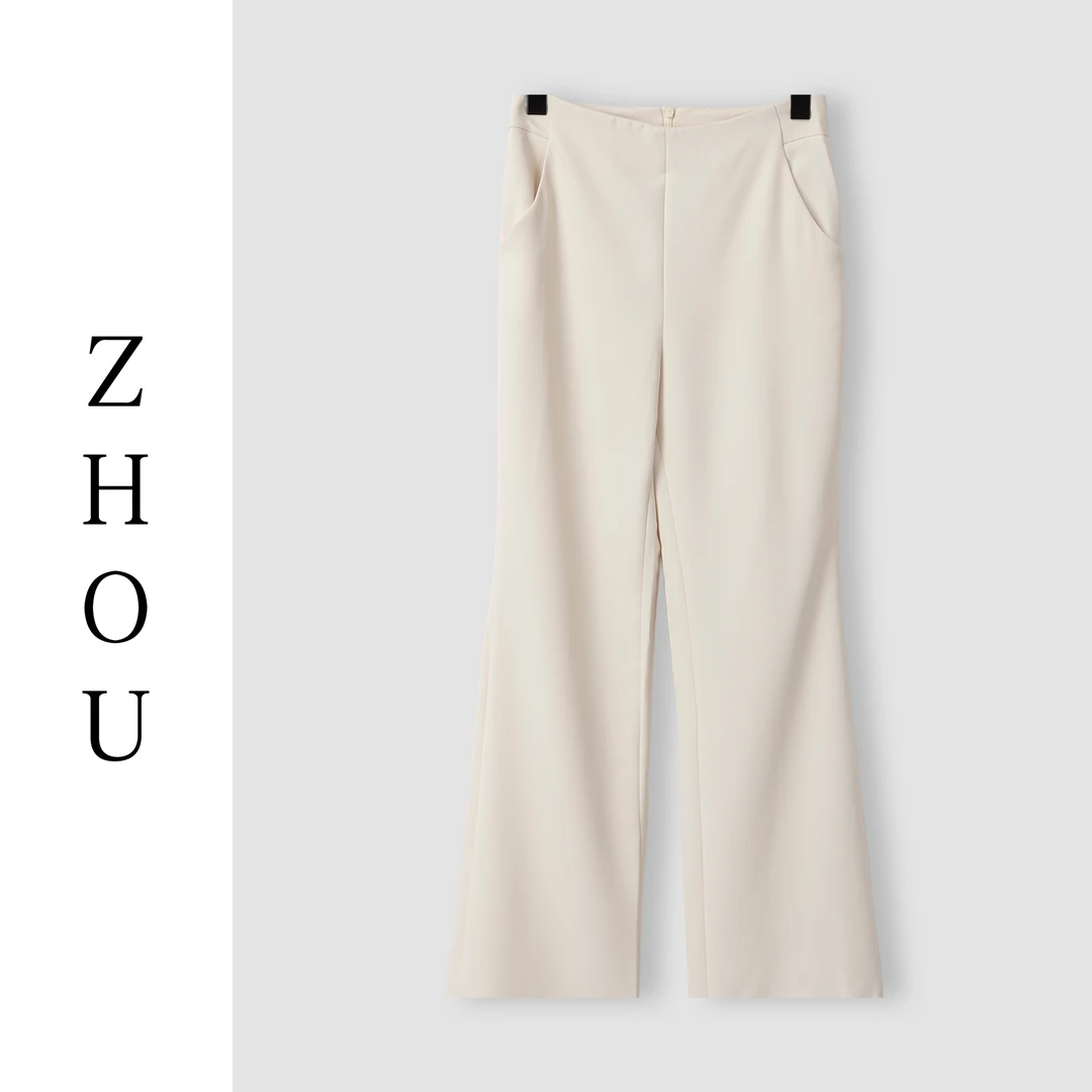 （周哥甄选）乳白色裤子-60279