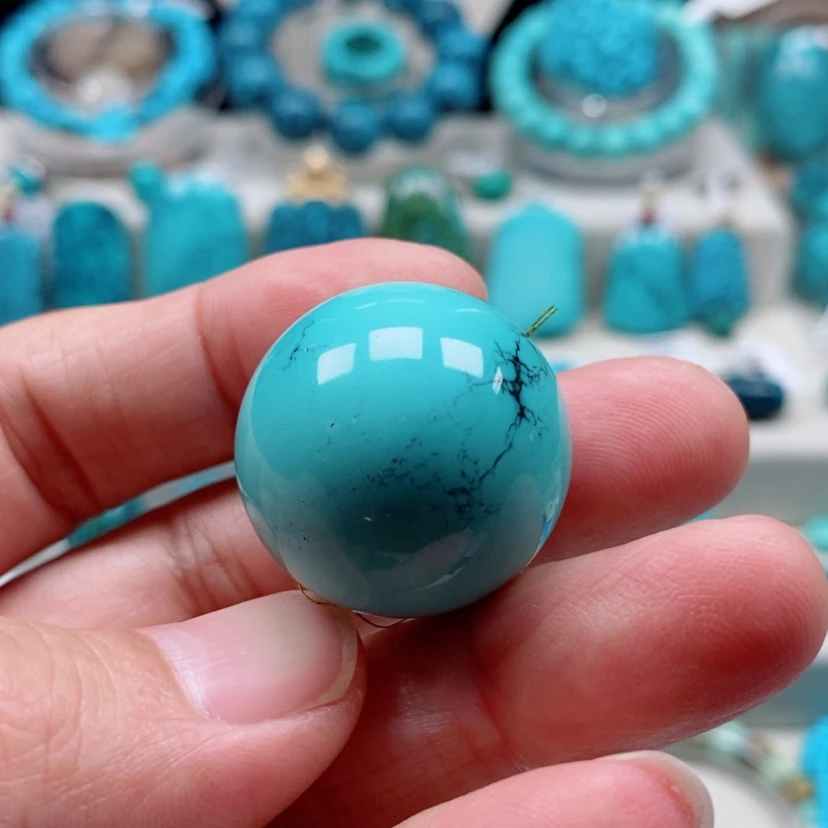 【闪购商品】绿松石绿松石未镶嵌清**瓷