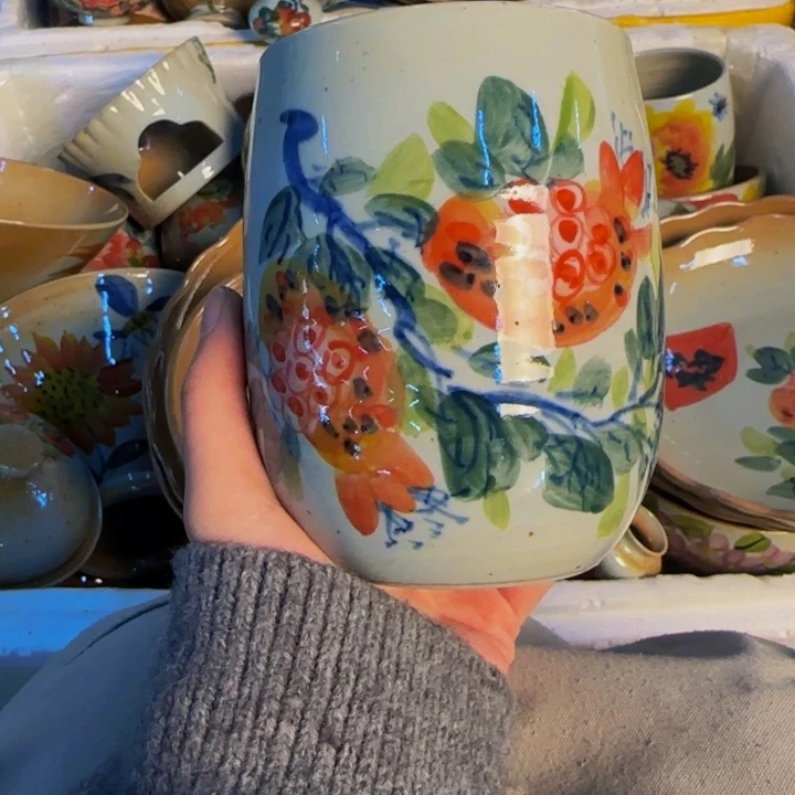 瓷片景德镇陶瓷手工手绘