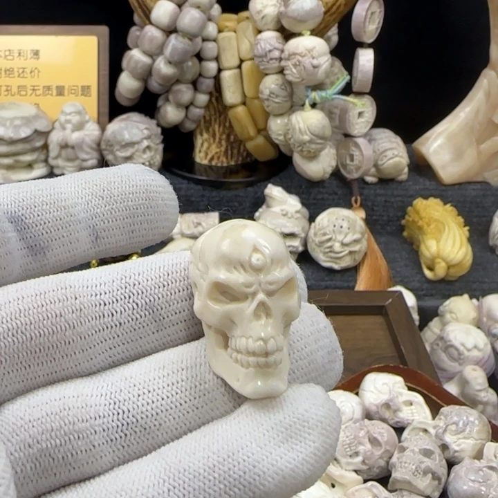 非金属配饰雕刻雕刻骷髅