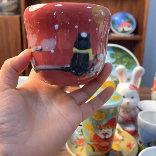 瓦当景德镇釉下手绘陶瓷