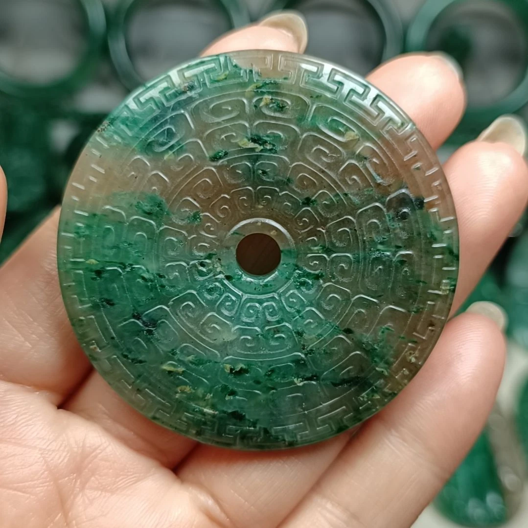 独山玉平安扣未镶嵌