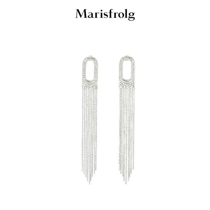 Marisfrolg/玛丝菲尔 铜合金耳饰 欧美百搭长款个性耳钉A2CX4E02E