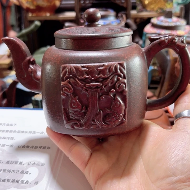 紫砂茶壶紫砂壶收藏起来了