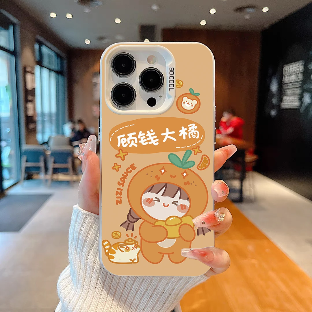 【顾钱大橘】IMD彩绘适用苹果华为荣耀小米OPPOvivo三星手机保护壳