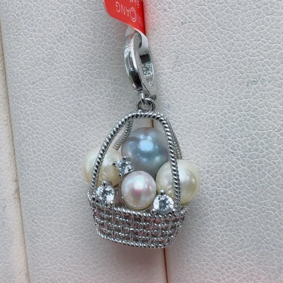 银S925镶嵌海水珍珠颈饰@@xx464