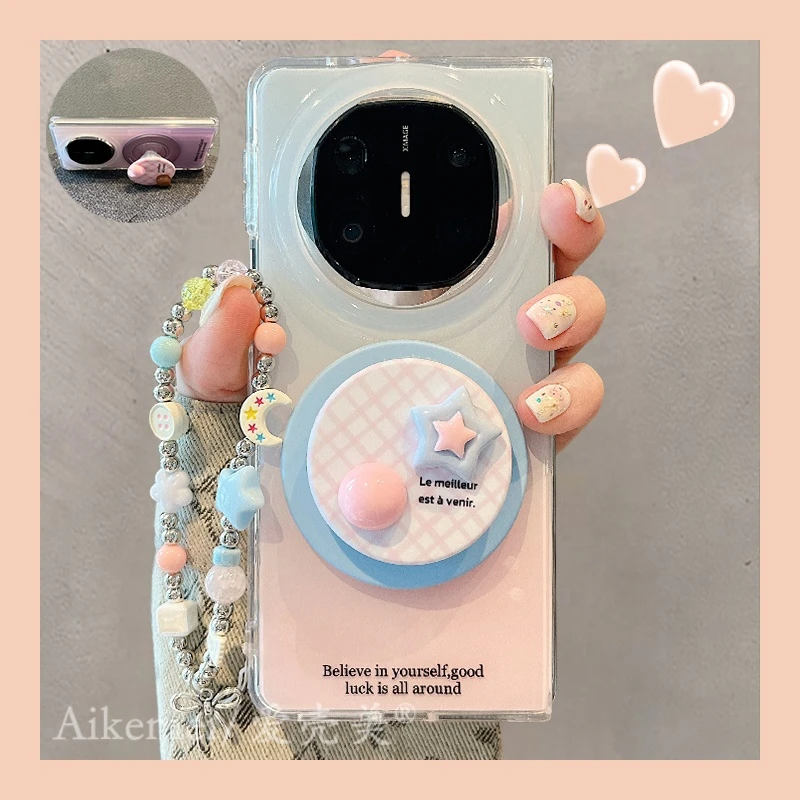 适用华为mateX6折叠屏手机壳MateX5典藏版渐变晕染X3星星磁吸支架