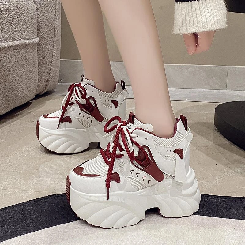 【DICECK轻奢设计款】爆款厚底老爹鞋女款2025新款春季女鞋百搭小