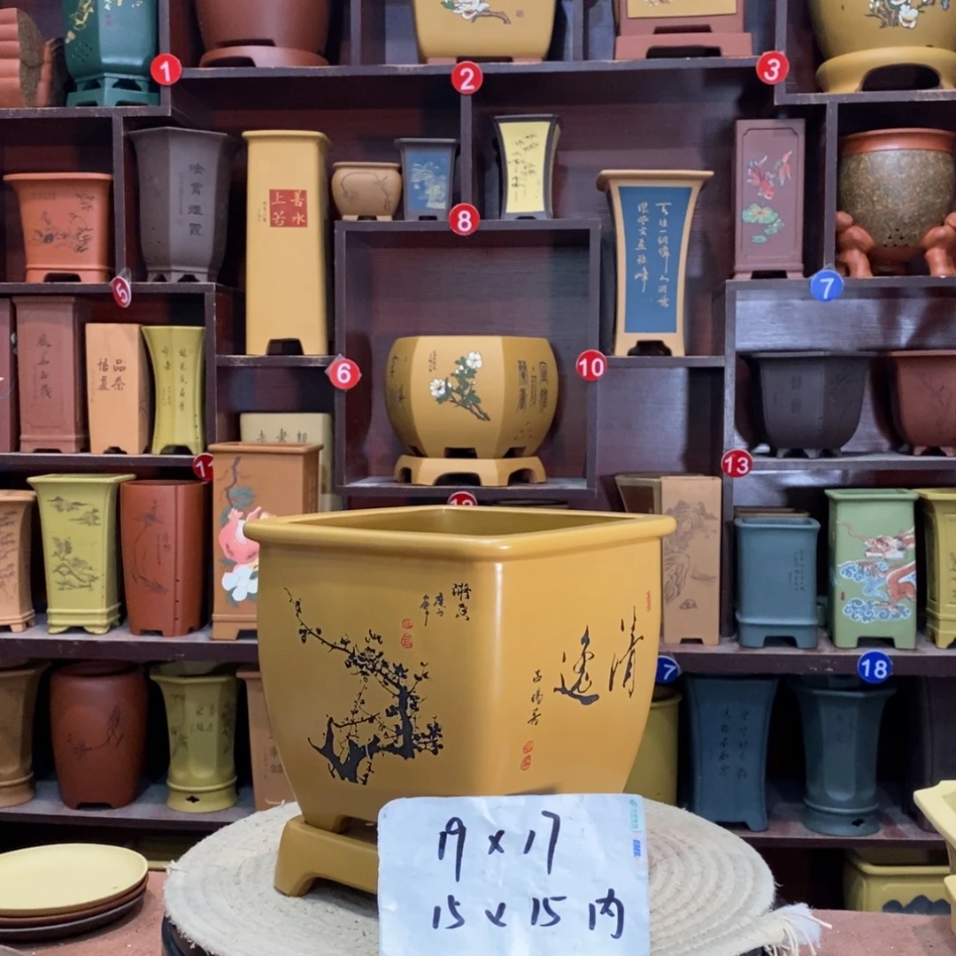 紫砂艺术紫砂花盆