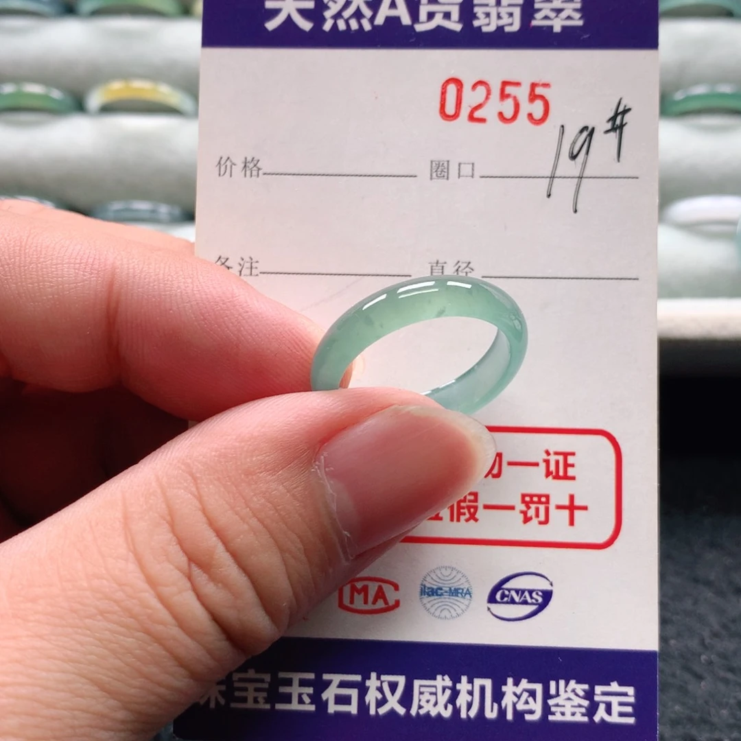 未镶嵌戒指翡翠0255天然翡翠A货戒指