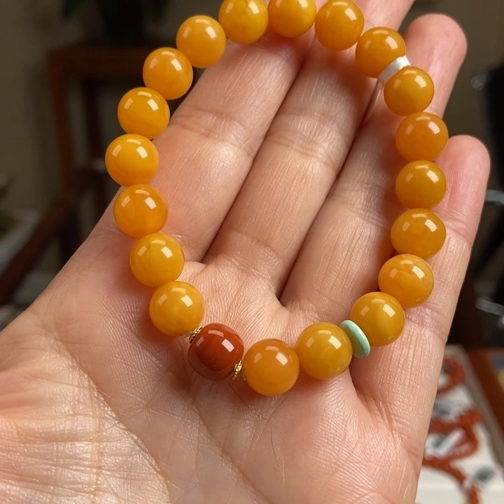 琥珀手链未镶嵌蜜蜡手串9