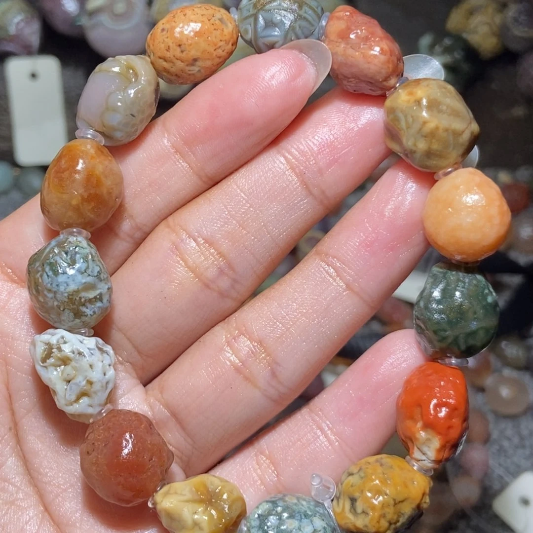 未镶嵌玛瑙/玉髓珠宝半成品
