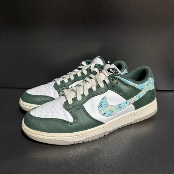 90新 NIKE/耐克 43码/Nike dunk 白绿蓝 低帮男款板鞋