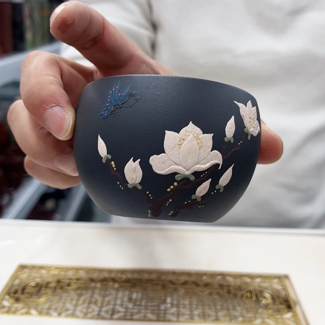 茶杯紫砂微瑕主人杯