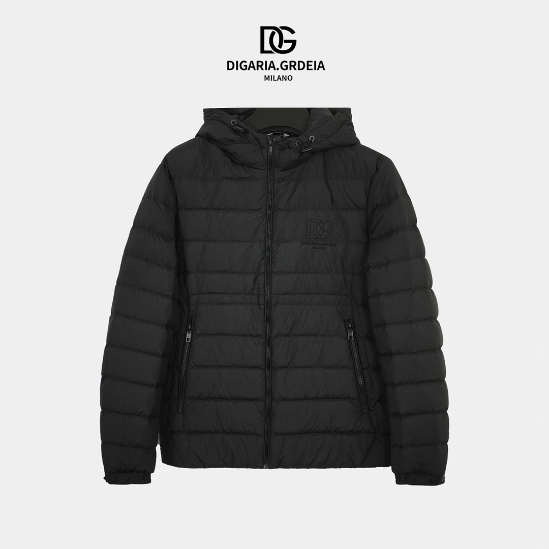 DG迪噶雅 男士鹅绒羽绒服连帽常规休闲风时尚秋冬季男装轻便D107
