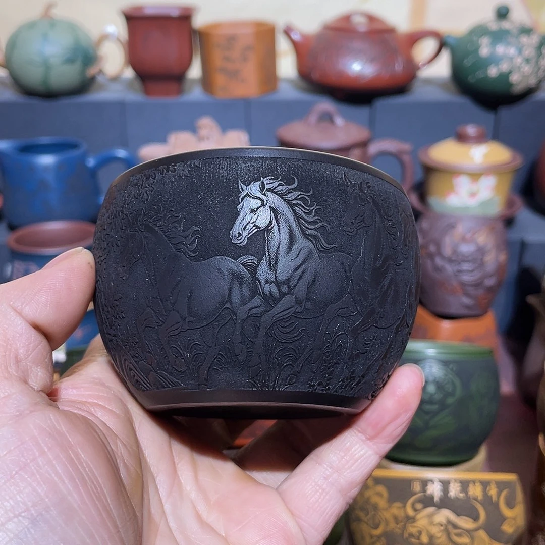 原矿紫砂手工主人杯