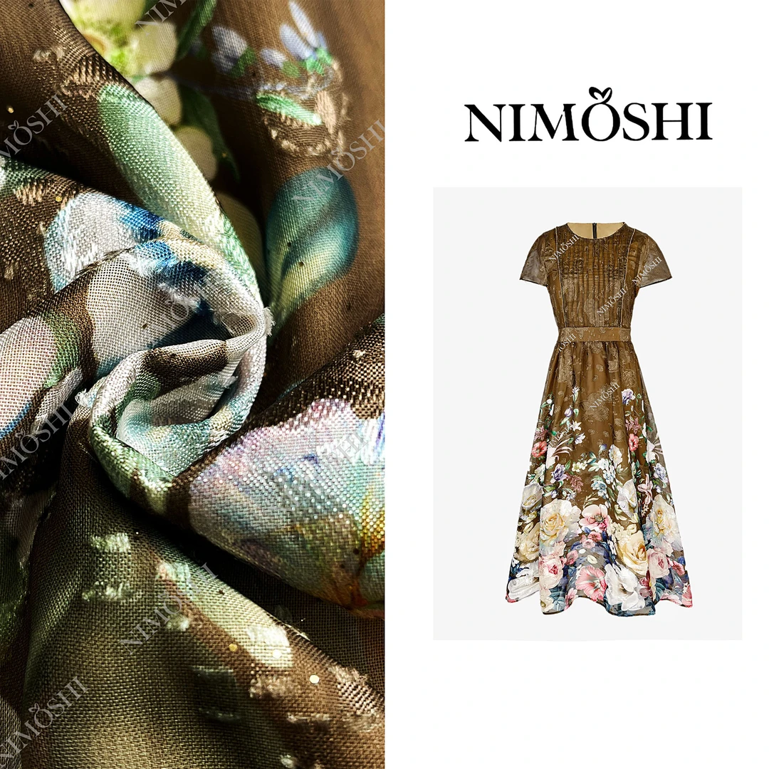 Dan总 夏季新款复古时尚重工设计减龄气质显瘦连衣裙Q2180