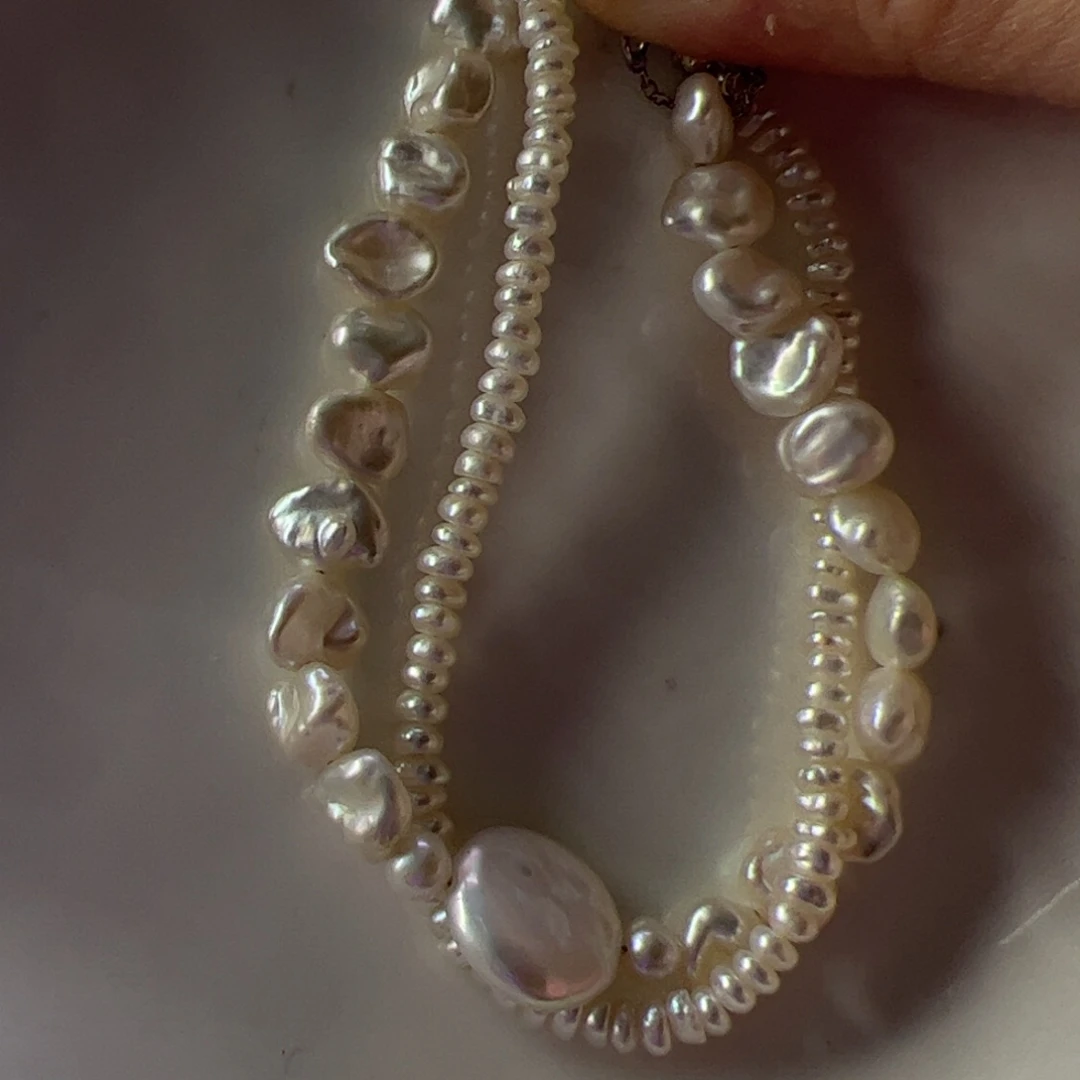 淡水珍珠手绳合金